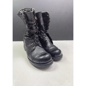 Corcoran Men Black Size 9-9 1/2 10" Leather Field Combat Boots 1525 *Made In USA